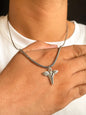Caduceus Angel Pendant With German Silver Chain