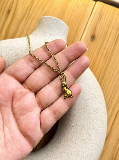 Bunny Antique Golden Necklace