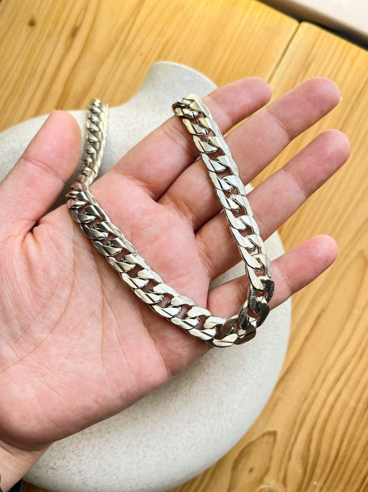 Rugged Matte Silver Premium Stainless Steel Link Chain