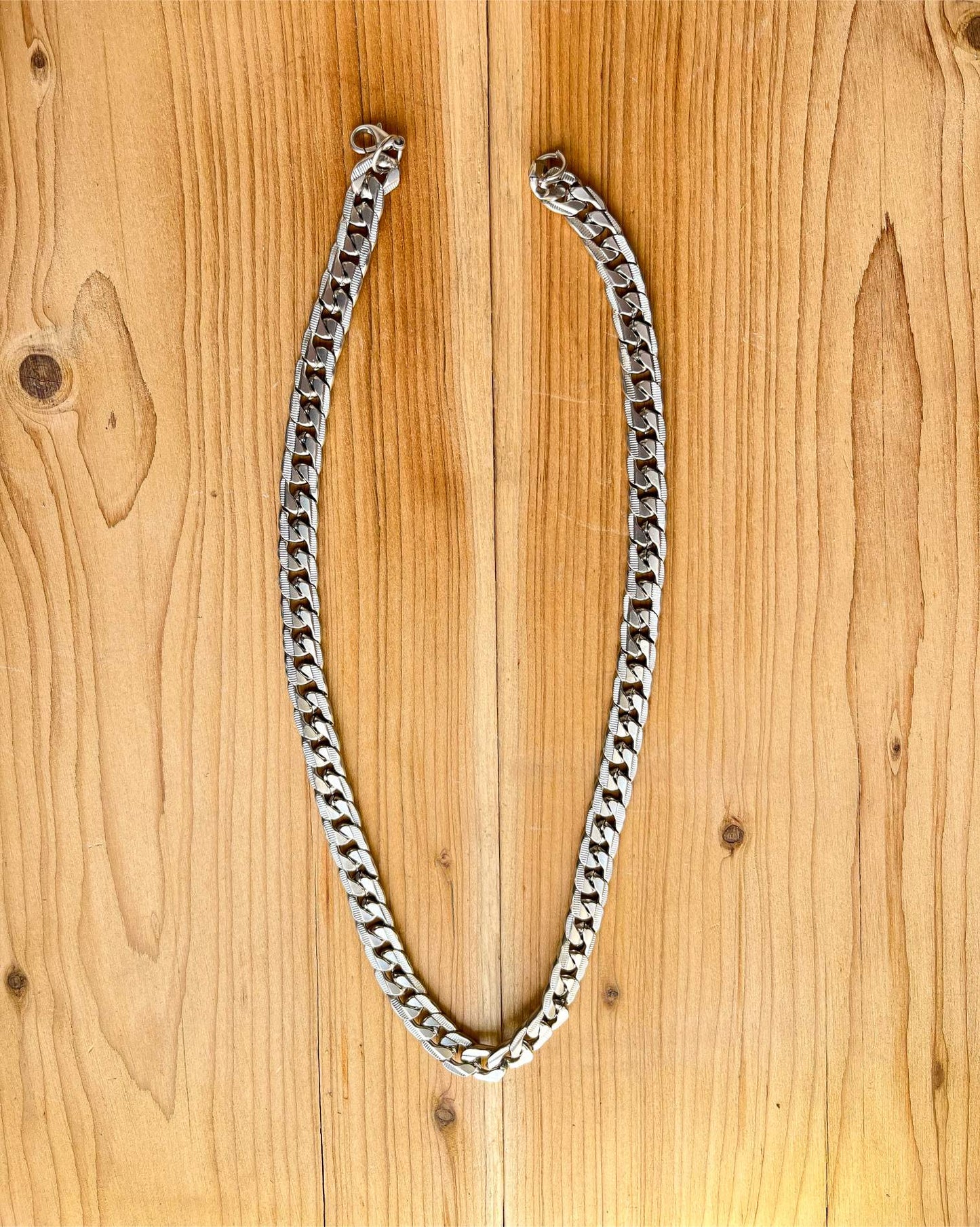 Rugged Matte Silver Premium Stainless Steel Link Chain