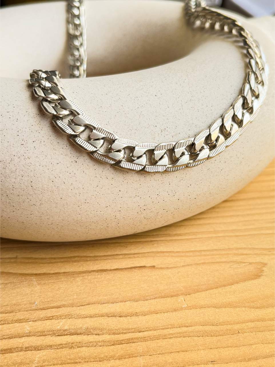 Rugged Matte Silver Premium Stainless Steel Link Chain