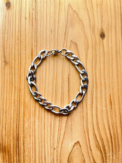 Thin Adjustable Silver Stainless Steel Bracelet | Waterproof