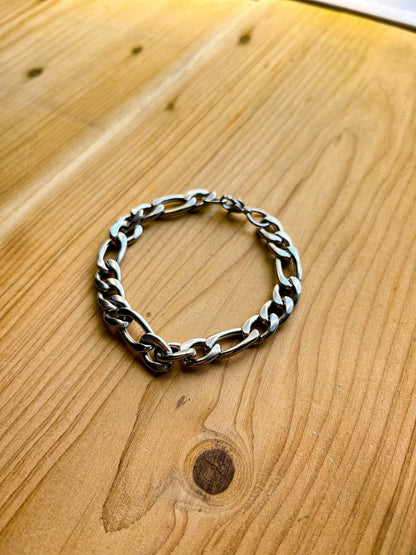 Thin Stainless Steel Adjustable Silver Bracelet