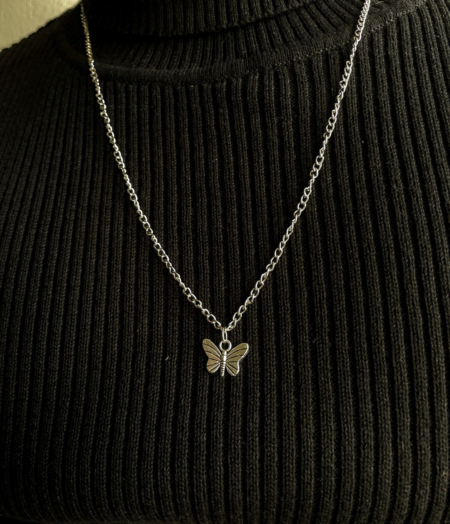 The Butterfly Effect Silver Slim Link Necklace