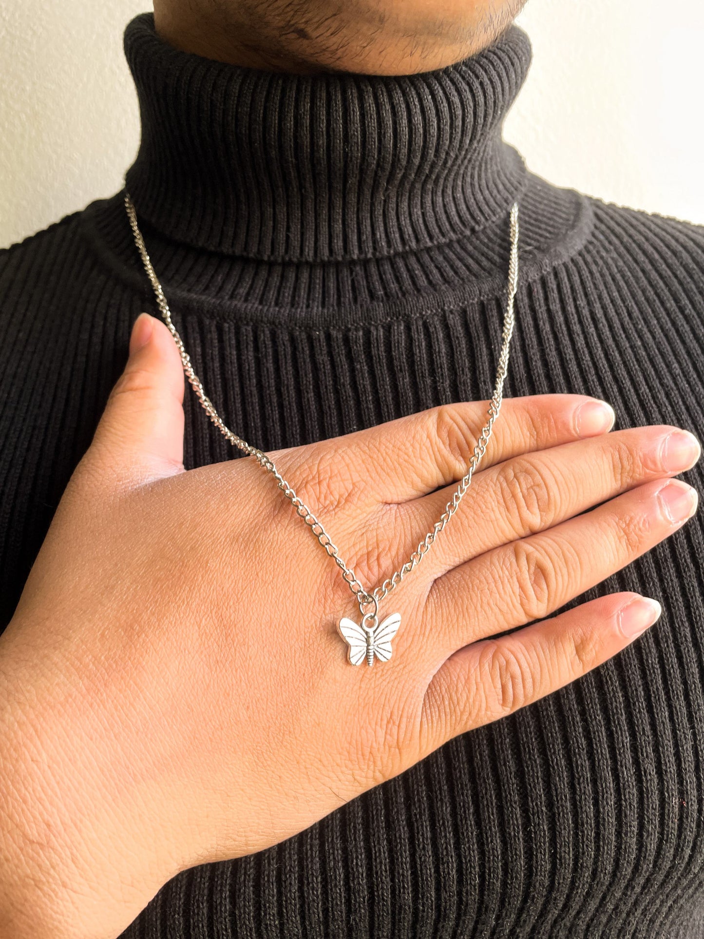 The Butterfly Effect Silver Slim Link Necklace