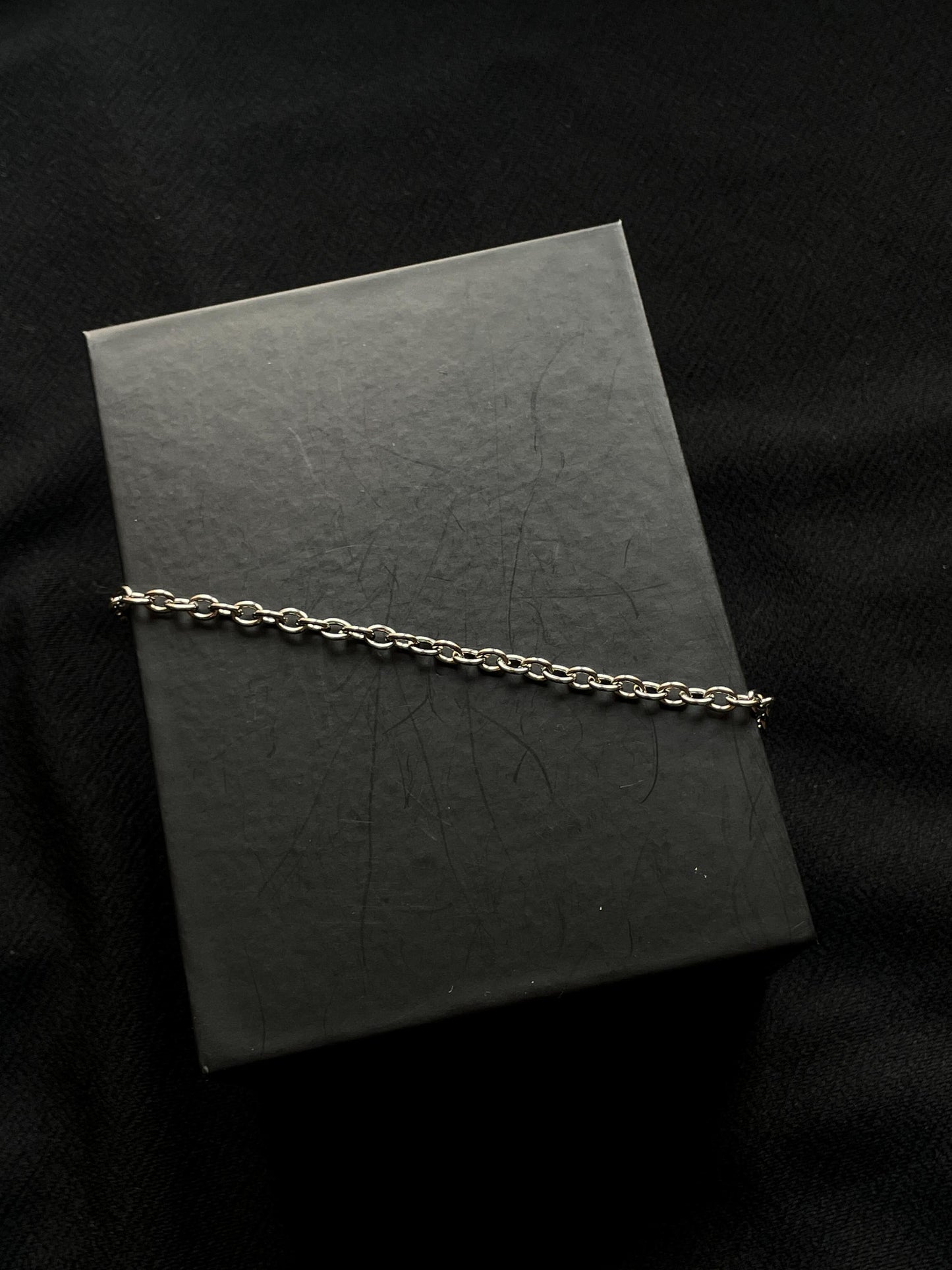 Thick Round Link Silver Chain