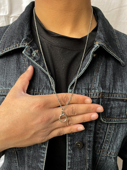 Circle of Life Silver Pendant With Chain